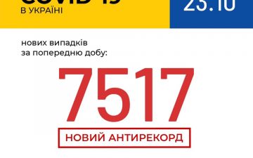 МОЗ. Оперативна інформація на 23.10.2020