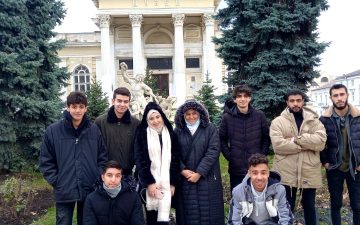 Excursion of the preparatory department students of ONMedU along the streets of Odessa