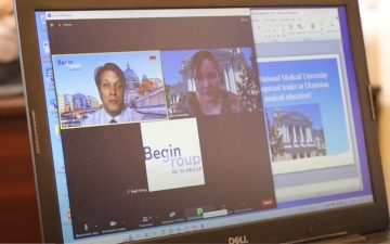 ОНМедУ вдруге прийняв участь  у міжнародній освітній виставці від Begin Group