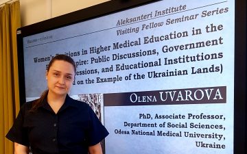 Доцентка ОНМедУ стала учасницею престижної стипендіальної програми  в Університеті Гельсінкі
