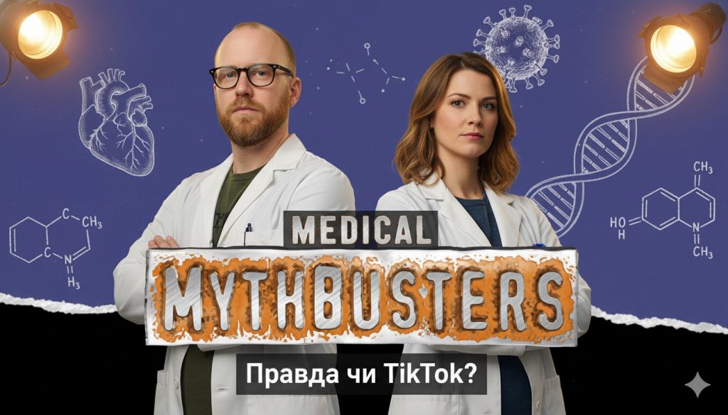 Medical MythBusters: Правда чи TikTok? Клуб «Юний медик» запрошує на інтерактивну зустріч!