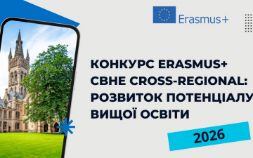 Оголошено конкурс Erasmus+ CBHE Cross-Regional 2026: міжнародні партнерства для розвитку вищої освіти