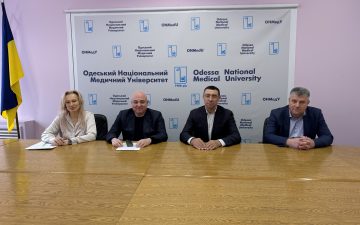 Одеський національний медичний університет відбулася робоча зустріч керівництва університету з головою постійної комісії з питань охорони здоров’я та соціальної політики Одеської обласної ради Дмитро Чапір
