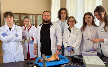 Здобувачі освіти першого та другого курсів зробили перший реальний крок в практичну медицину на кафедрі анатомії людини